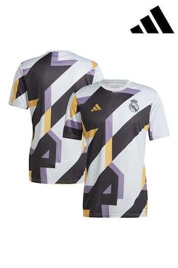adidas Silver Real Madrid Pre Match Top (N04024) | £60