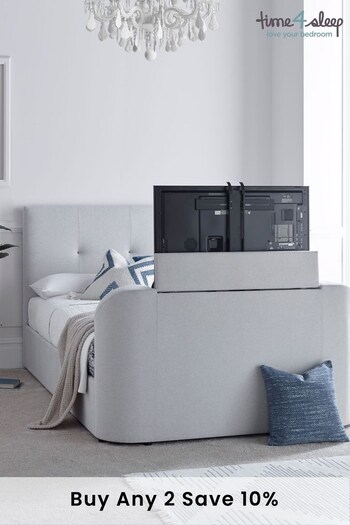 time4sleep Natural Olivia Upholstered TV Bed (N04047) | £850 - £1,000