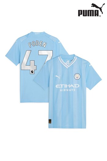 Puma Light Blue Foden - 47 Womens Manchester City Home Replica 23/23 Football Shirt (N04061) | £90