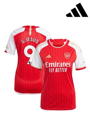 adidas Red G.Jesus - 9 Arsenal Home Shirt (N04087) | £95