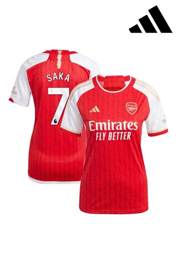 adidas Red Saka - 7 Arsenal Home Shirt (N04089) | £95