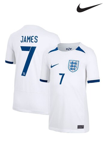 Nike White Womens England Home Stadium Shirt 2023 (N04104) | £75