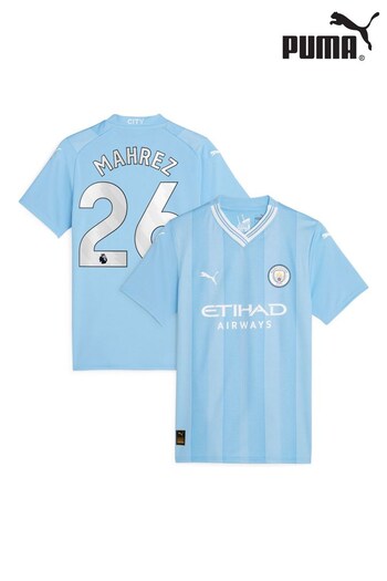 Puma Light Blue Mahrez - 26 Womens Manchester City Home Replica 23/23 Football Shirt (N04125) | £90