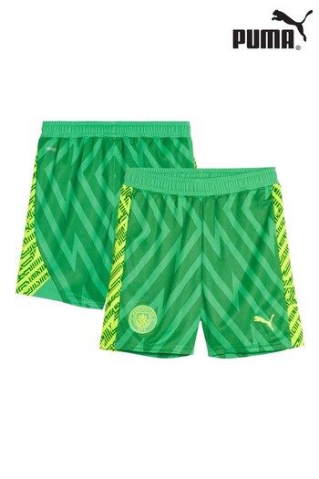 Puma Green Manchester City Goalkeeper Shorts (N04132) | £25