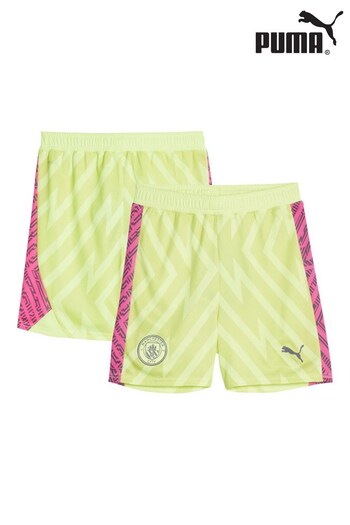 Puma Yellow Manchester City Goalkeeper Shorts (N04137) | £25