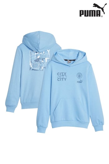 Puma Cell Blue Manchester City Core Hoodie Kids (N04158) | £48