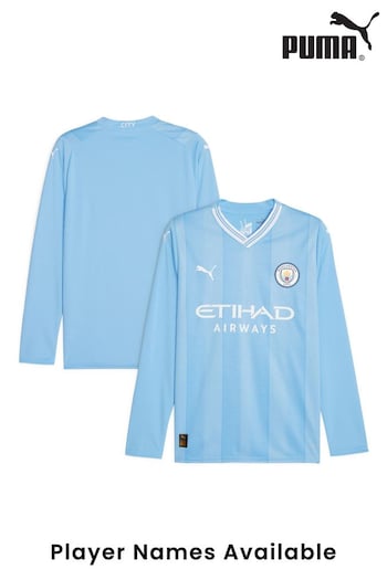 Puma Blue Blank Manchester City Yoga Long Sleeves Shirt (N04163) | £80