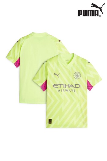 Puma Yellow Manchester City Goalkeeper Long Sleeves Shirt (N04164) | £60