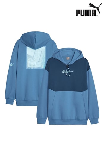 Puma Blue Manchester City Culture Hoodie (N04172) | £70