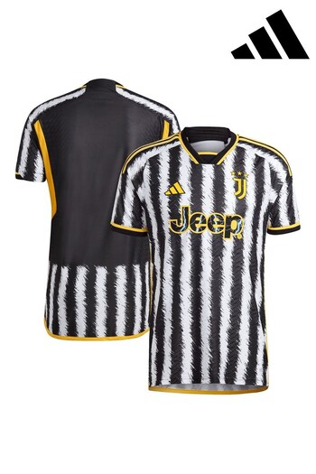 adidas White Juventus Home Authentic Shirt 2023-24 (N04199) | £110
