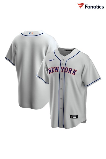 Fanatics Grey New York Mets Nike Official Replica Road Jersey (N04239) | £95