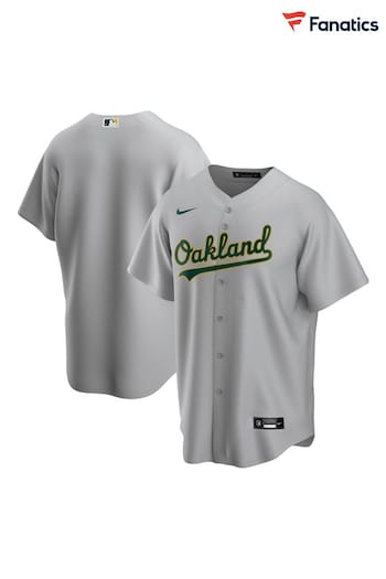 Fanatics Grey Oakland Athletics Nike Official Replica Road Jersey (N04243) | £95