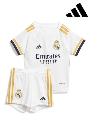 adidas White Real Madrid Home Babykit (N04289) | £80