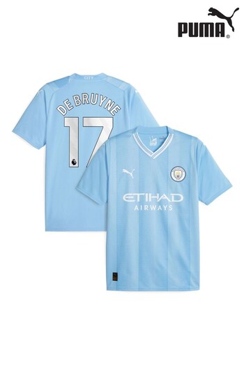 Puma Light Blue De Bruyne - 17 Manchester City hair Replica 23/24 Football Shirt (N04313) | £93