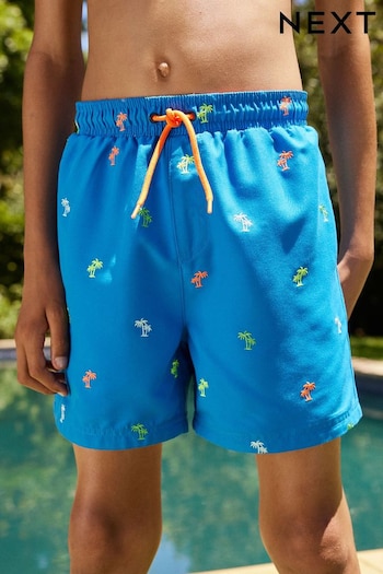 Cobalt Embroidered Printed Swim Shorts (3-16yrs) (N04370) | £8 - £14