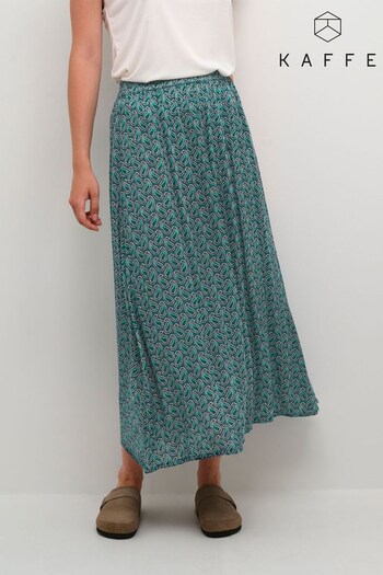 Kaffe Blue/Green Marita Amber Maxi Skirt (N04508) | £55