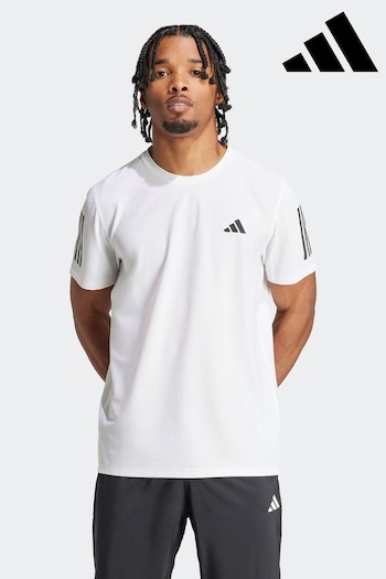 adidas White Own the Run T-Shirt (N04682) | £30