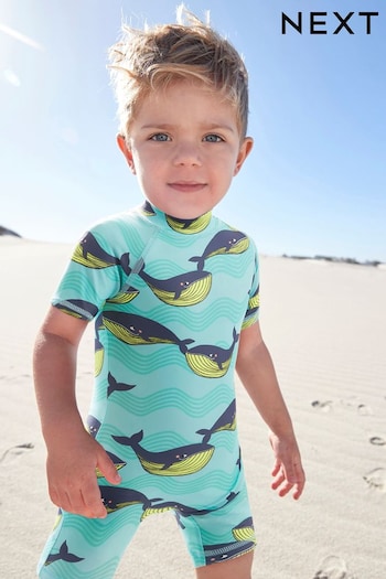 Mint Whale Sunsafe All-In-One Swimsuit (3mths-7yrs) (N04697) | £12 - £16