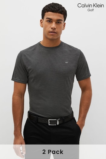 Calvin Klein Golf Grey Tech T-Shirt 2 Pack (N04724) | £30