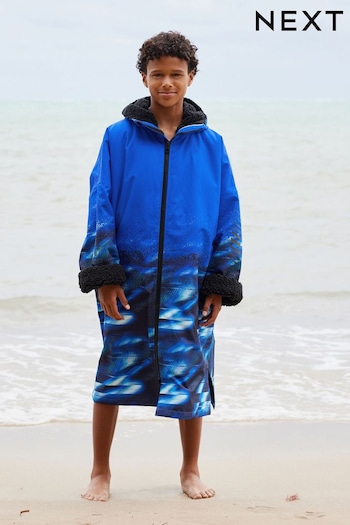 Blue Printed Waterproof Changing Robe (3-16yrs) (N04756) | £54 - £58