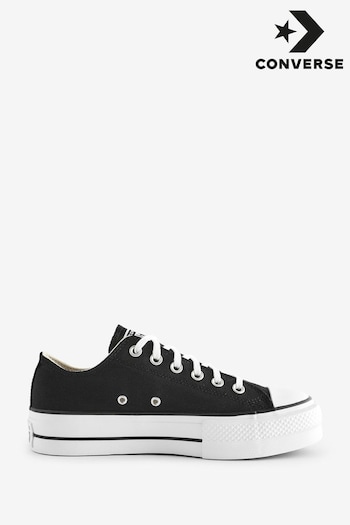 Converse release Black Chuck Taylor All Star Lift Ox Trainers (N04818) | £75