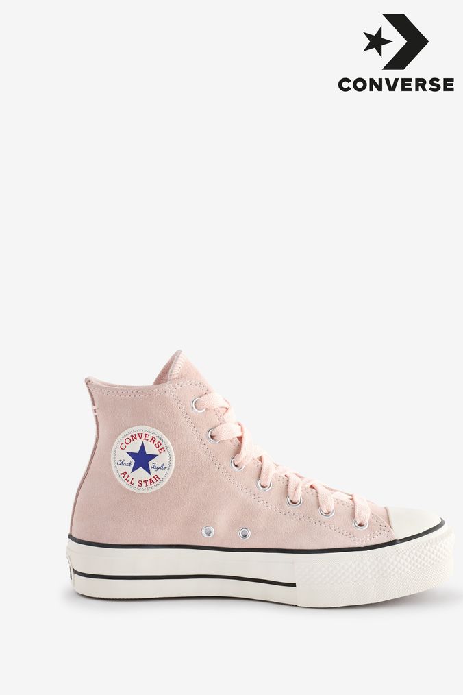 Womens pink leather converse on sale