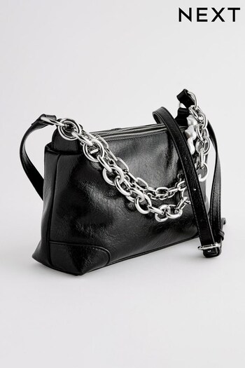Black Pearl Chain Cross-Body Bag (N04910) | £36