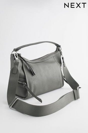 Grey Casual Side Zip Cross-Body Bag (N04936) | £34