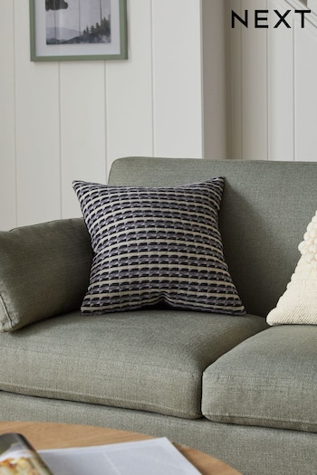 Charcoal Grey Harvey Geometric 43 x 43cm Cushion (N04944) | £12