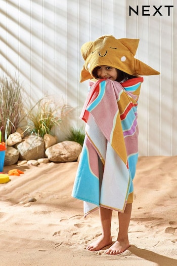 Pink Kids Hooded Beach Towel (N05023) | £20