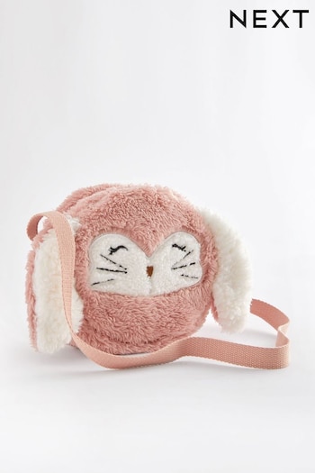 Pink Bunny Faux Fur Cross-Body Bag (N05176) | £13