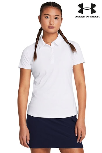 Under Armour Play Off White/Black Polo Shirt (N05269) | £45