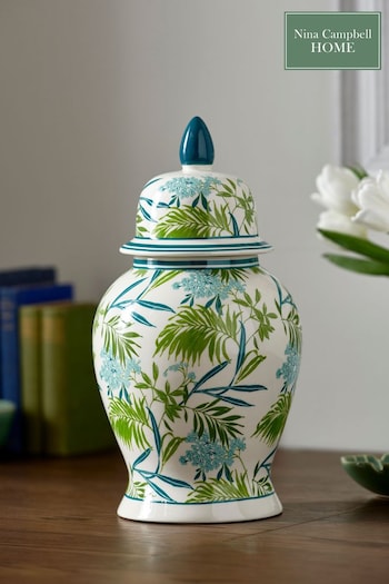 Nina Campbell Green Leaf Vase (N05294) | £55