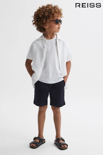 Reiss Navy Wicket Junior Casual Chino Escape Shorts (N05348) | £26