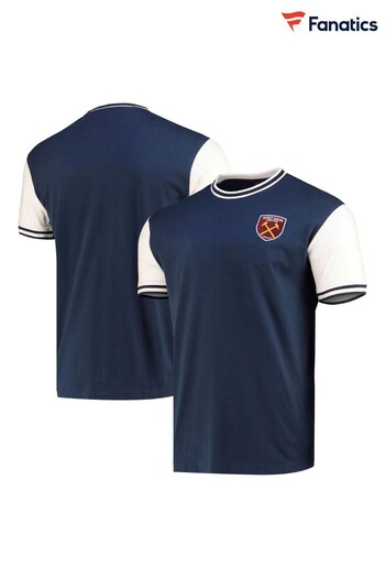 Fanatics Blue West Ham United Tipping Detail T-Shirt (N05359) | £25
