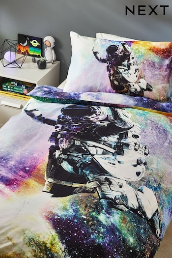 Multi Astronaut Space Duvet Cover and Pillowcase Set (N05392) | £26 - £36