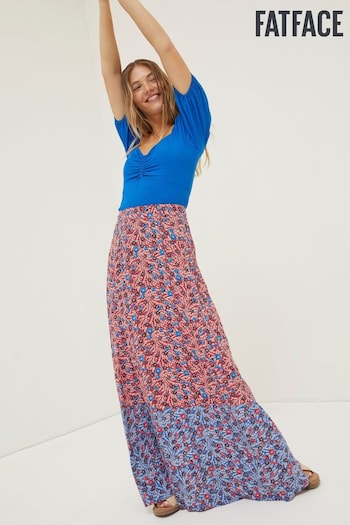 FatFace Red FatFace Red Francesca Meadow Maxi Skirt (N05418) | £55