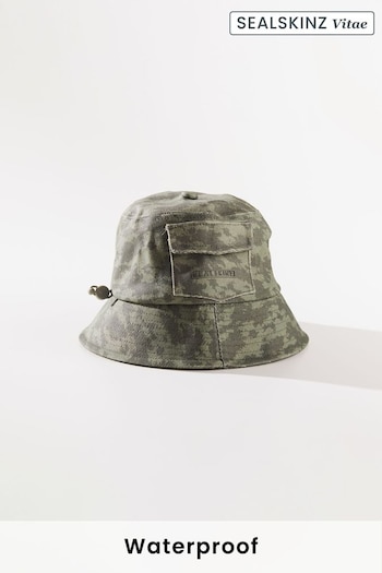 SEALSKINZ Lynford Waterproof Canvas Bucket Hat (N05568) | £40