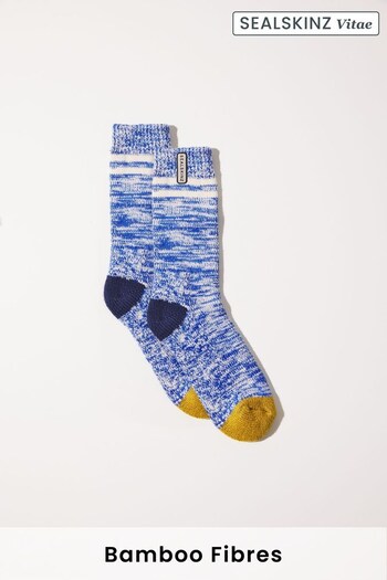 SEALSKINZ Mens Thwaite Vitae Bamboo Mid Length Twisted Socks (N05597) | £18