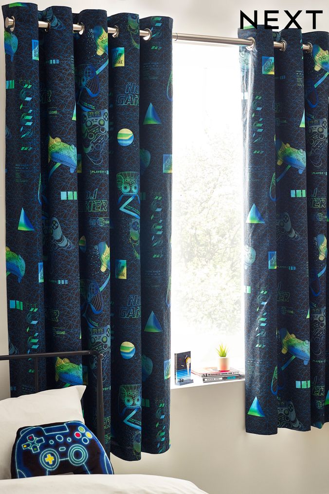 Kids Curtains Childrens Blackout Curtains Next UK