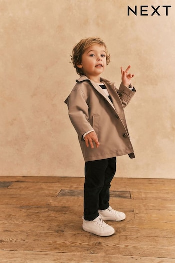 Neutral Shower Resistant Trench Coat (3mths-7yrs) (N05678) | £26 - £30