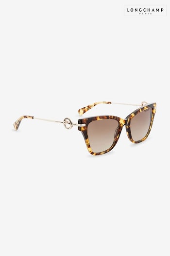 Longchamp Brown Havana Sunglasses Morgan (N05685) | £173