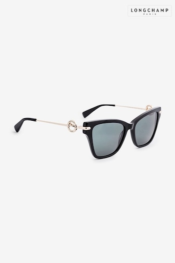 Longchamp Black Navarre Sunglasses (N05686) | £173