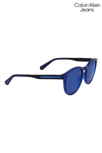 Calvin Klein Jeans Blue CKJ22643S round Sunglasses (N05717) | £101