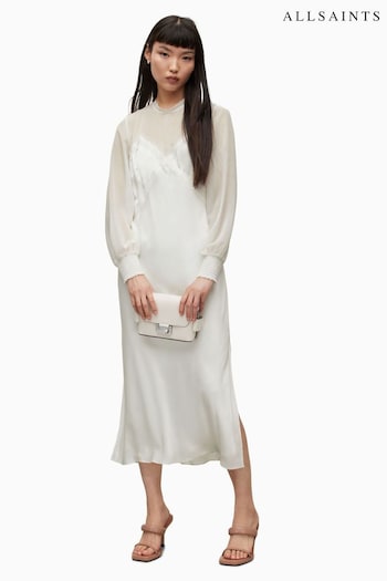 AllSaints Bailey White Dress (N05773) | £199