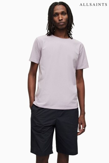 AllSaints Purple Bodega Crew T-Shirt (N05785) | £49