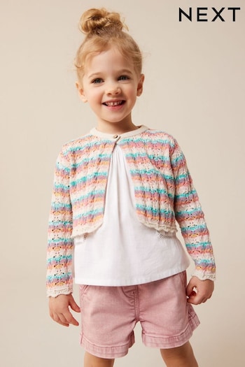Rainbow Crochet Cardigan (3mths-10yrs) (N05848) | £16 - £19