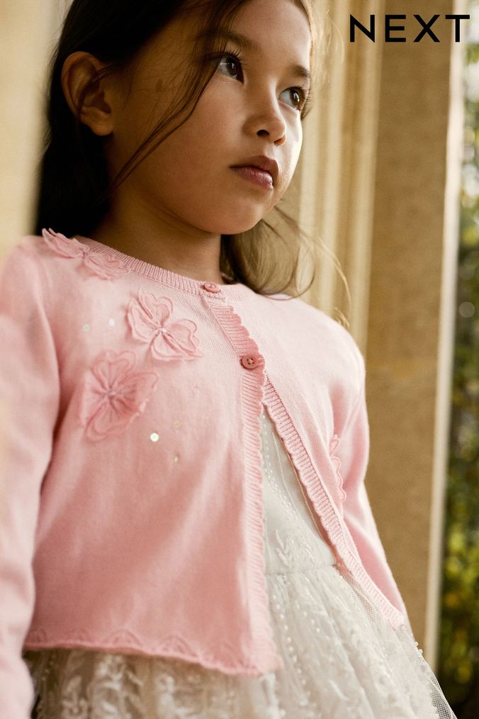 Girls sale floral cardigan