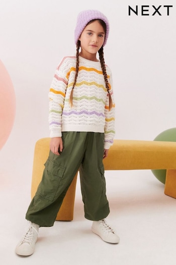 Rainbow Stripe Knitted Jumper (3-16yrs) (N05865) | £20 - £25