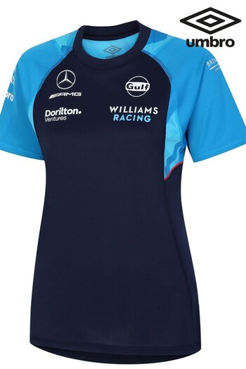 Umbro Blue Womens Williams Racing Training Jersey T-Shirt (N05902) | £50
